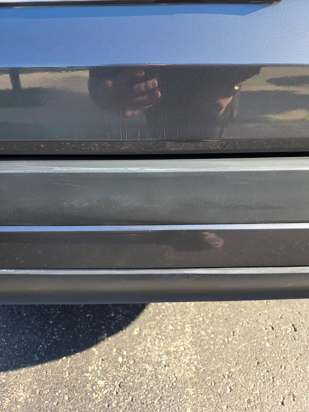 After scratch removal