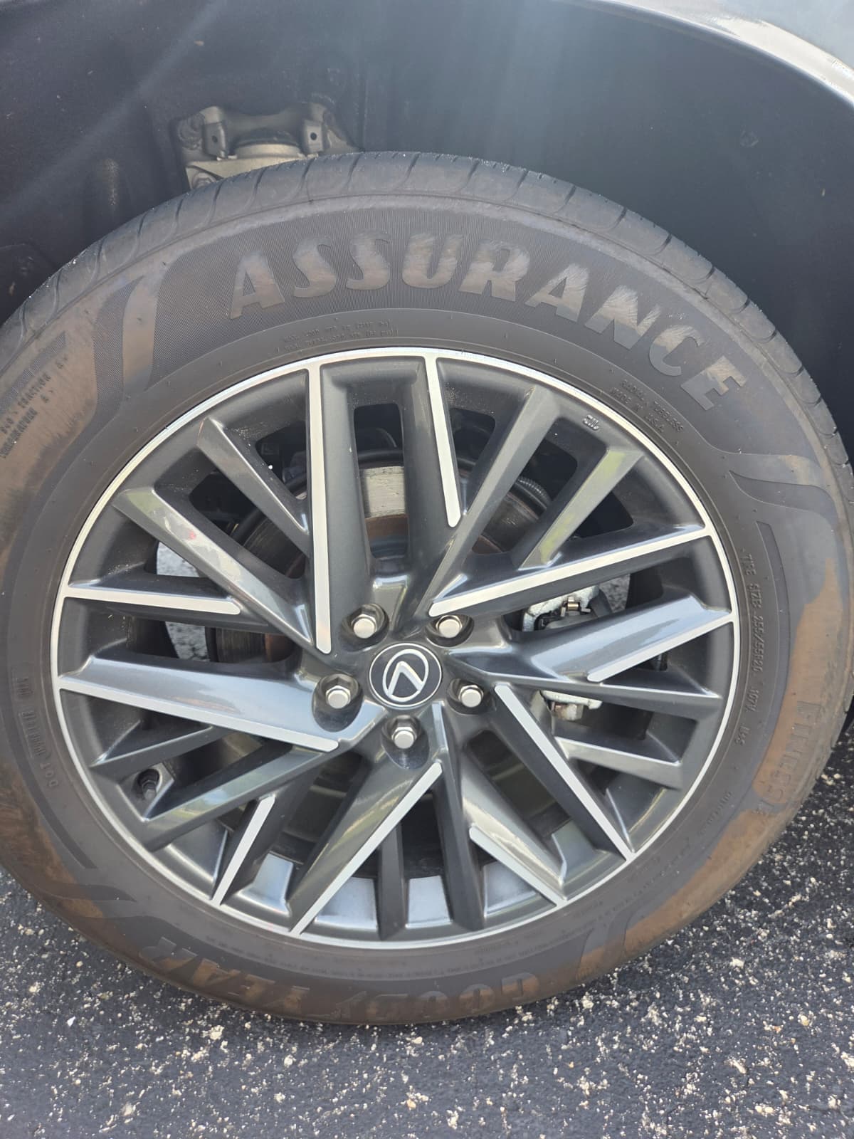Before tire detail