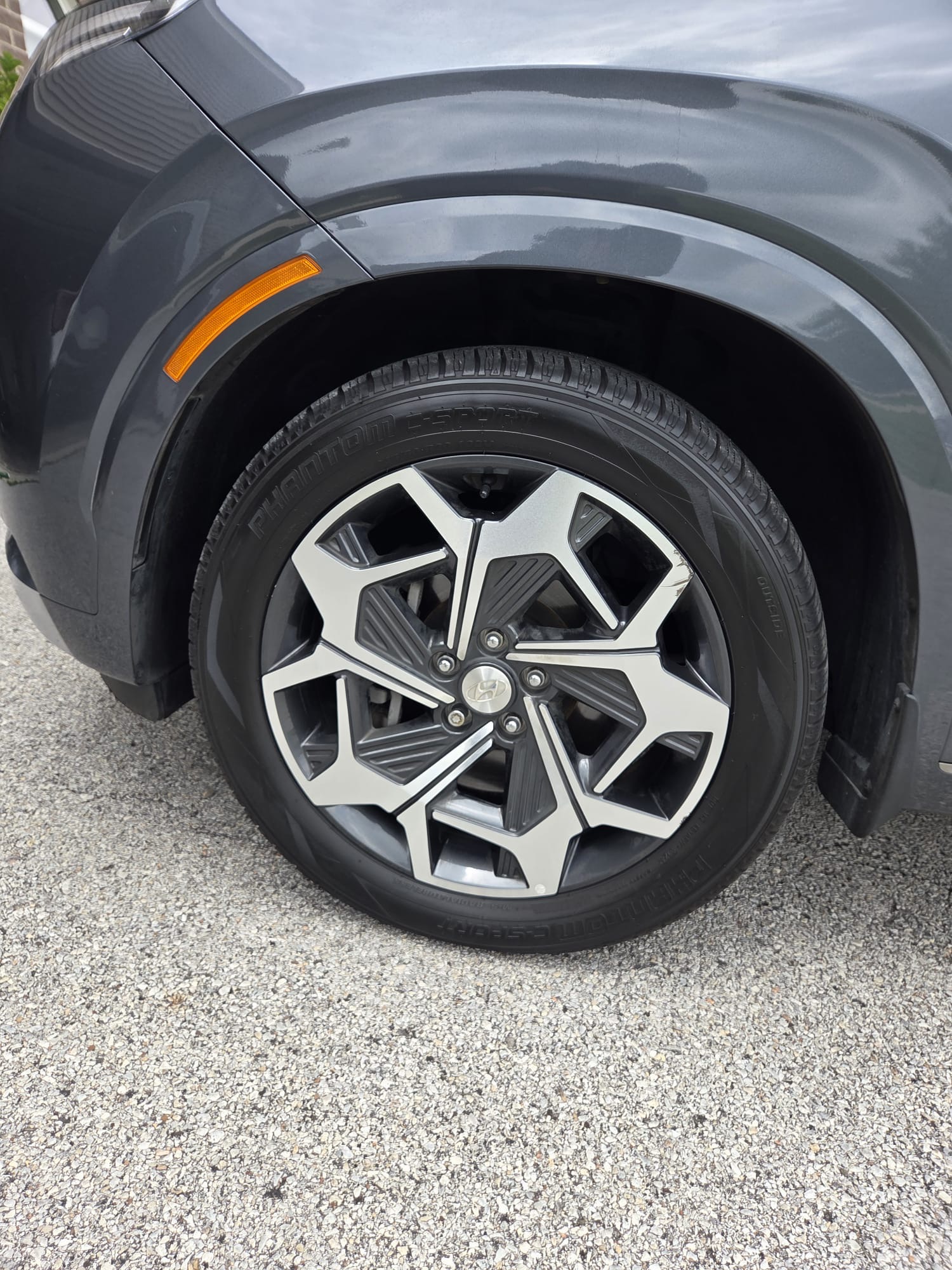 After tire detail